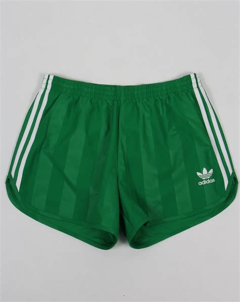 adidas green bottom shorts